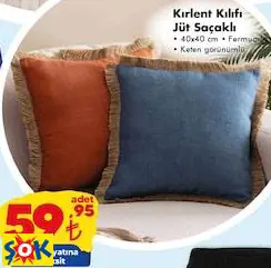 KIRLENT KILIFI JÜT SAÇAKLI KIRLENT KILIFI JÜT SAÇAKLI